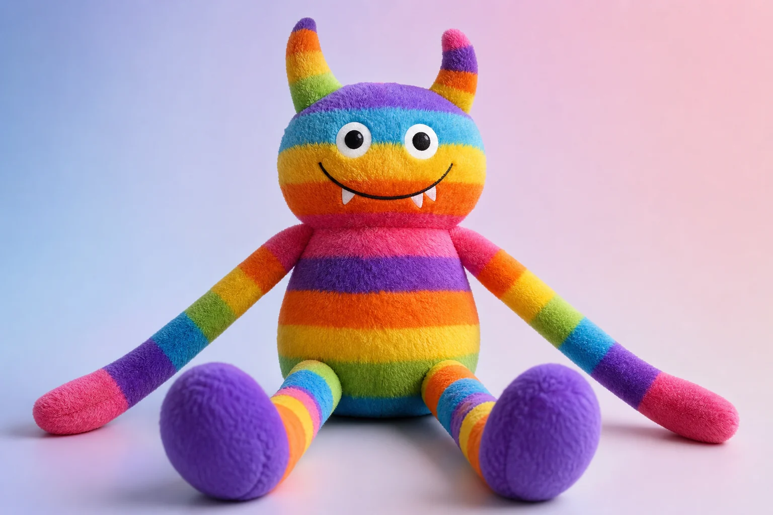 Peluche arc-en-ciel